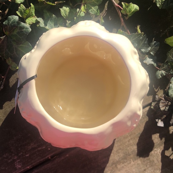 Debi Lilly Pumpkin Ceramic Planter Fall Autumn Thanksgiving 4 1/4" x 6 1/2" - Picture 3 of 5